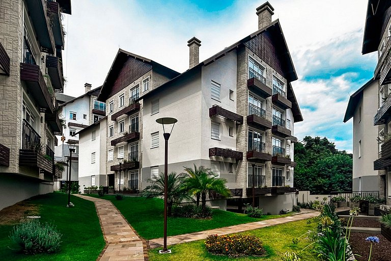 Apto em Gramado com Piscina Aquecida