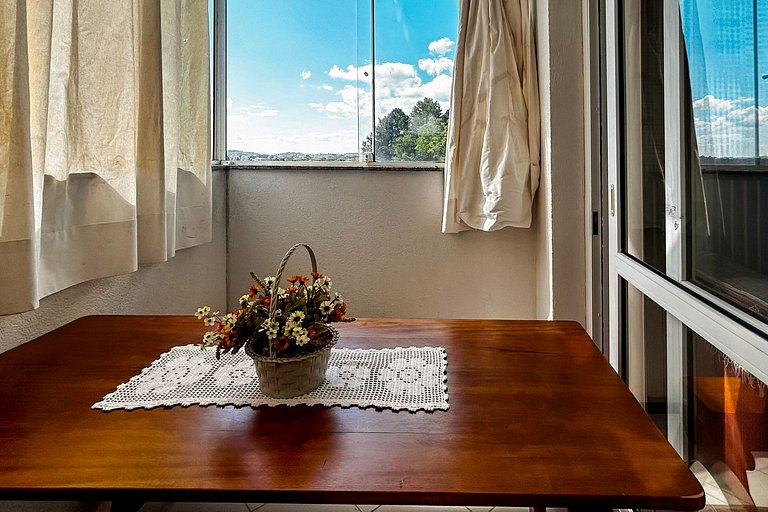 Apto no Centro com Sauna Hidro, Piscina aquecida