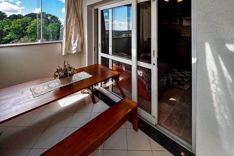 Apto no Centro com Sauna Hidro, Piscina aquecida