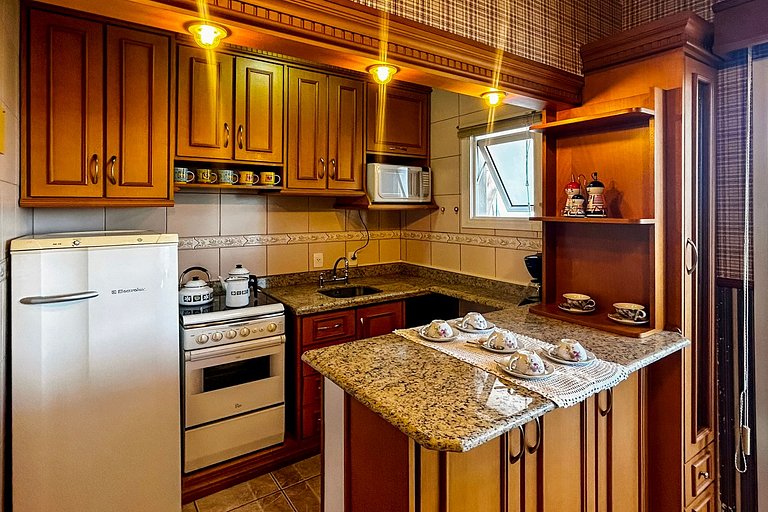 Apto no Centro com Sauna Hidro, Piscina aquecida