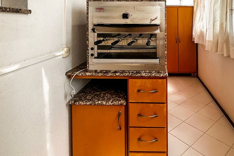 Apto no Centro com Sauna Hidro, Piscina aquecida