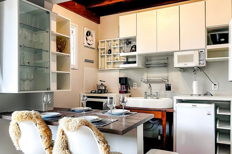 Apto Centro Gramado | Hidro, Piscina e Sauna