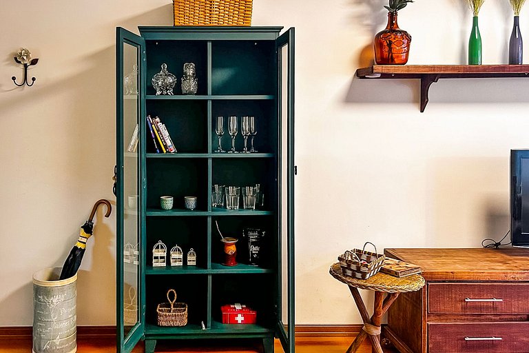 Studio no Centro de Gramado com Piscina Aquecida