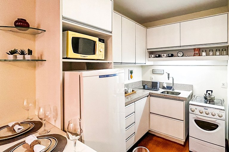 Studio no Centro de Gramado com Piscina Aquecida