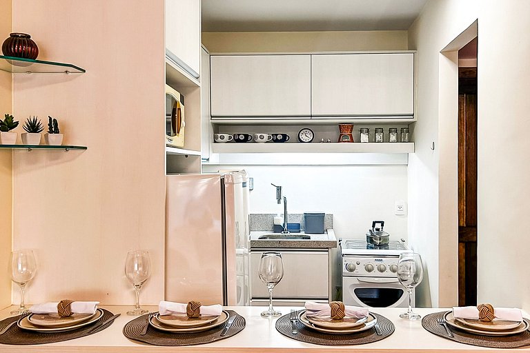 Studio no Centro de Gramado com Piscina Aquecida