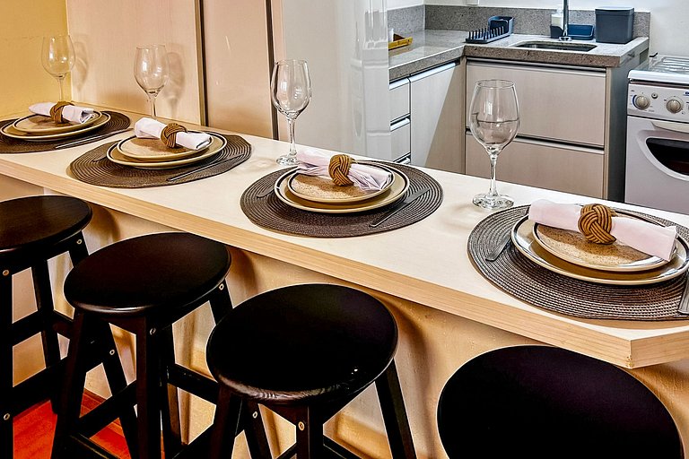 Studio no Centro de Gramado com Piscina Aquecida