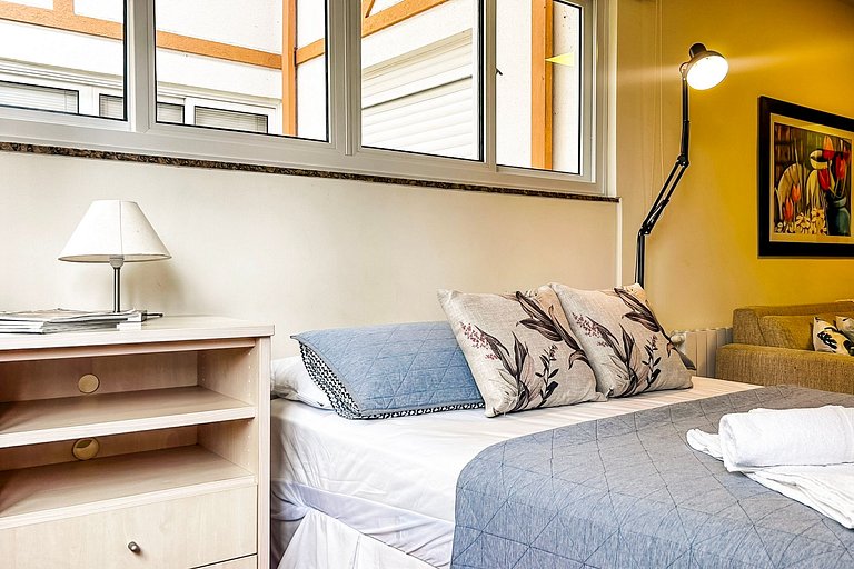 Studio no Centro de Gramado com Piscina Aquecida