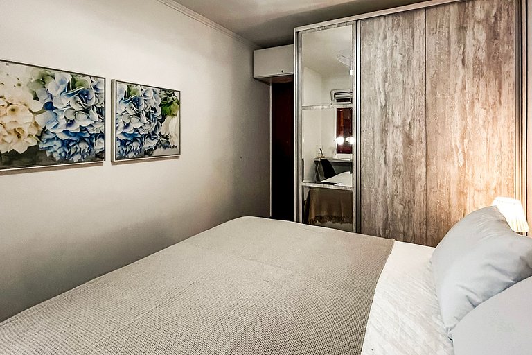 Apt em Frente à Rua Coberta| Faça Tudo a Pé