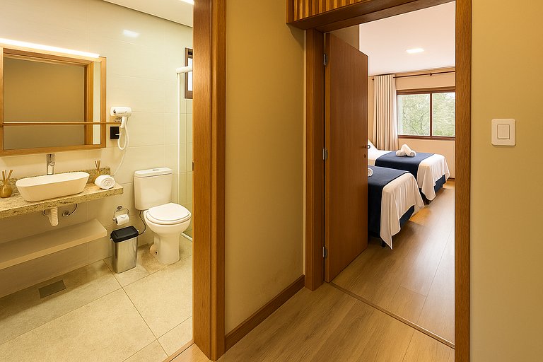 Apto aconchegante ao Lado do Lado Negro| Gramado