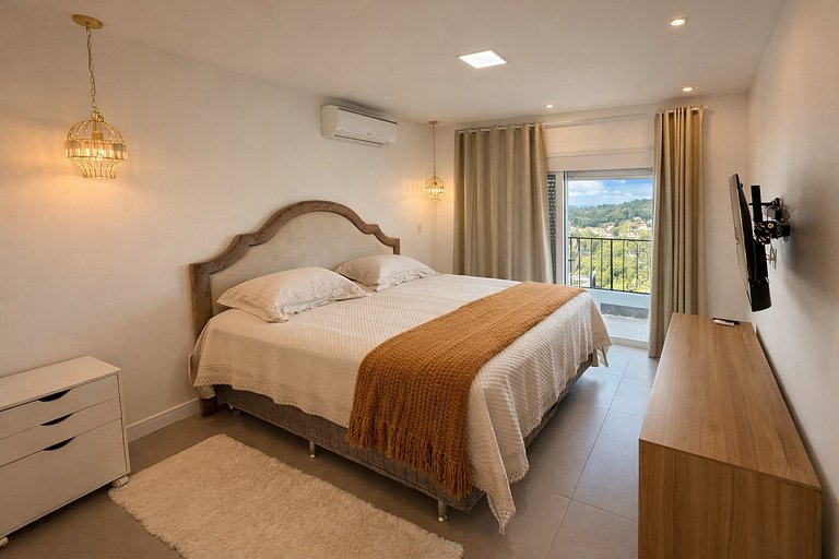 Casa no Vale das Colinas com lareira e conforto