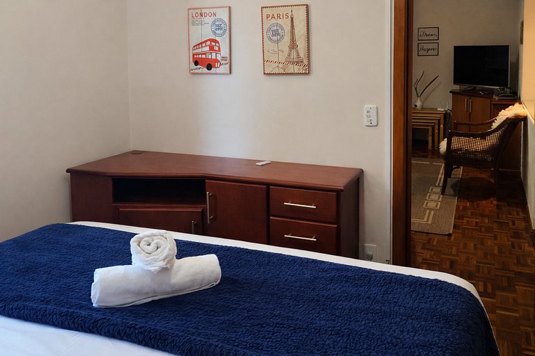 Studio com lareira em Gramado