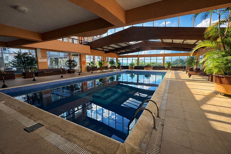 Apto Centro Gramado | Hidro, Piscina e Sauna