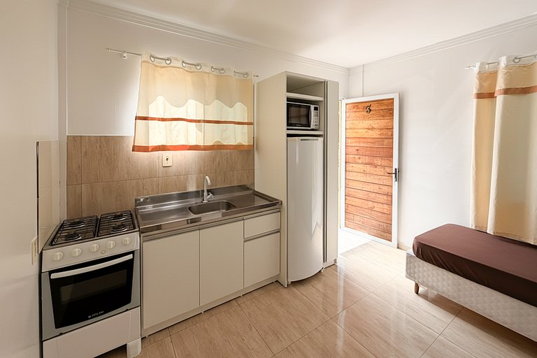 Studio 450m da Praia em Porto Belo| Faça tudo a pé