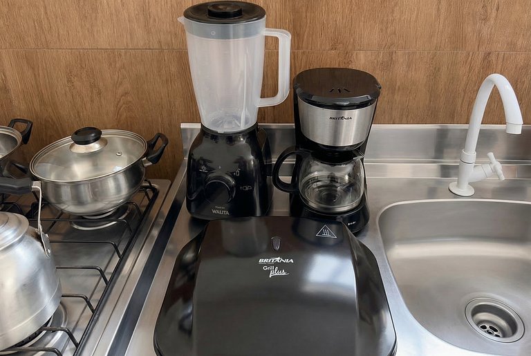 Studio 450m da Praia em Porto Belo| Faça tudo a pé