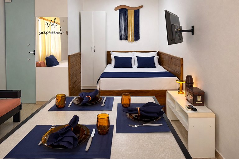 Studio completo 450m da Praia em Porto Belo