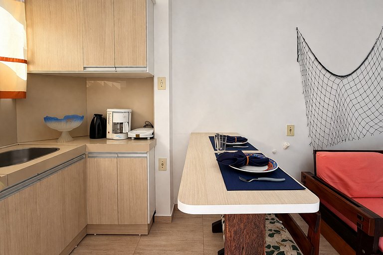 Studio aconchegante a 450 m da Praia em Porto Belo