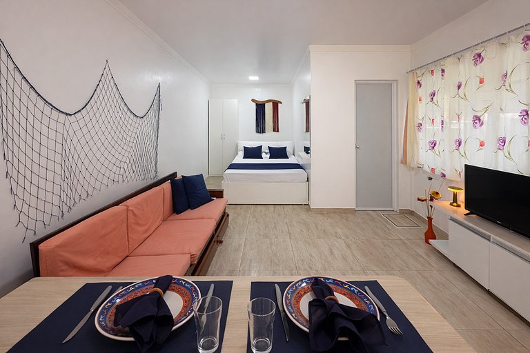 Studio aconchegante a 450 m da Praia em Porto Belo