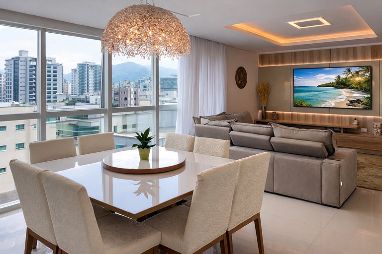 Apartamento Luxuoso 400 m do Mar em Itapema