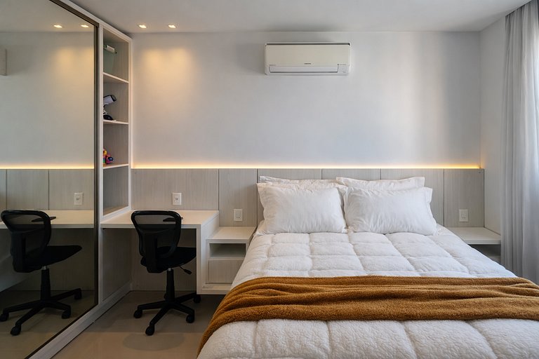 Apartamento Luxuoso 400 m do Mar em Itapema