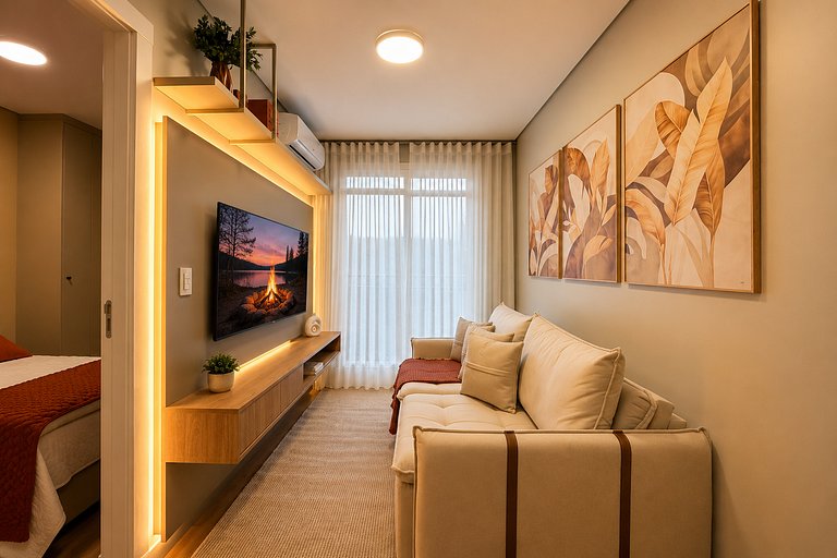 Apartamento em Gramado com Piscina Aquecida