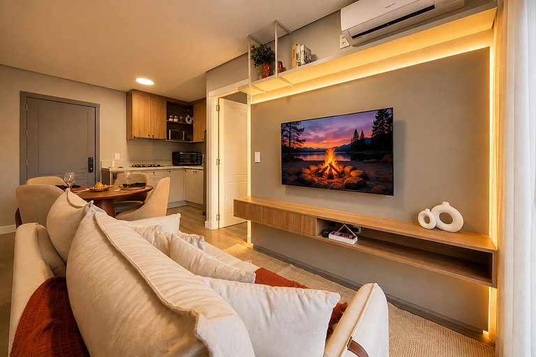 Apartamento em Gramado com Piscina Aquecida
