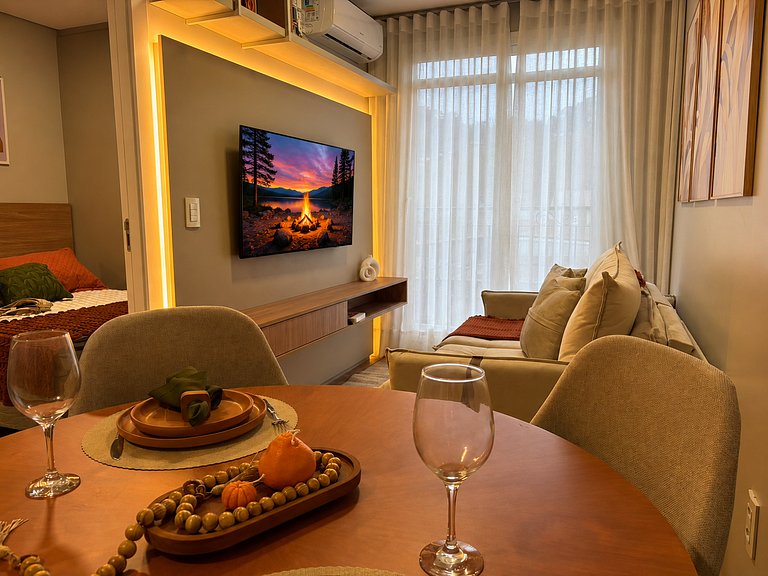 Apartamento em Gramado com Piscina Aquecida