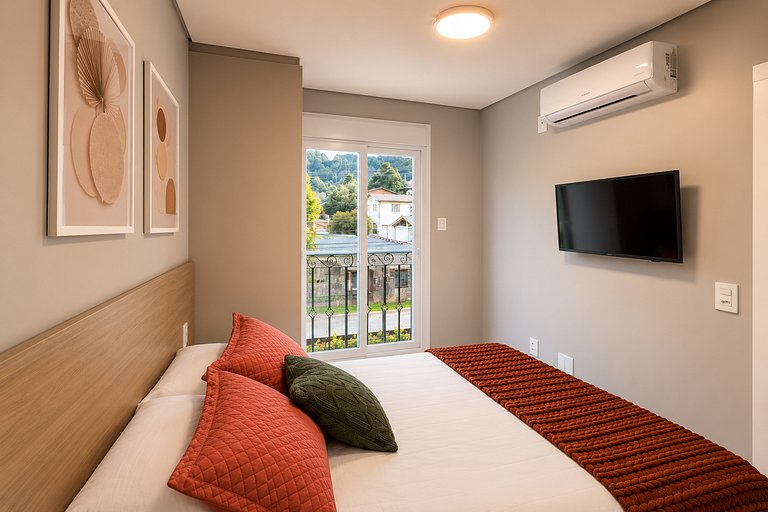 Apartamento em Gramado com Piscina Aquecida