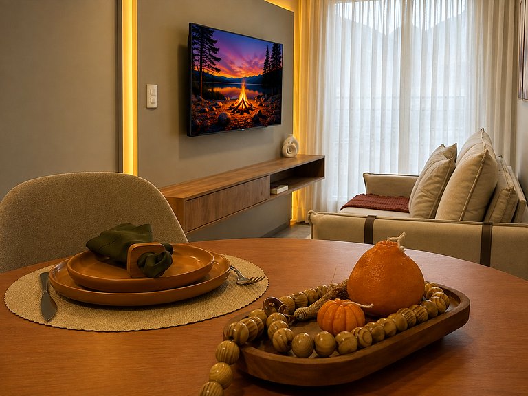 Apartamento em Gramado com Piscina Aquecida