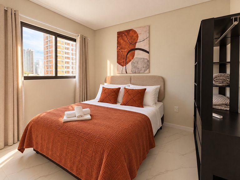 Apartamento 800 m do Mar em Itapema