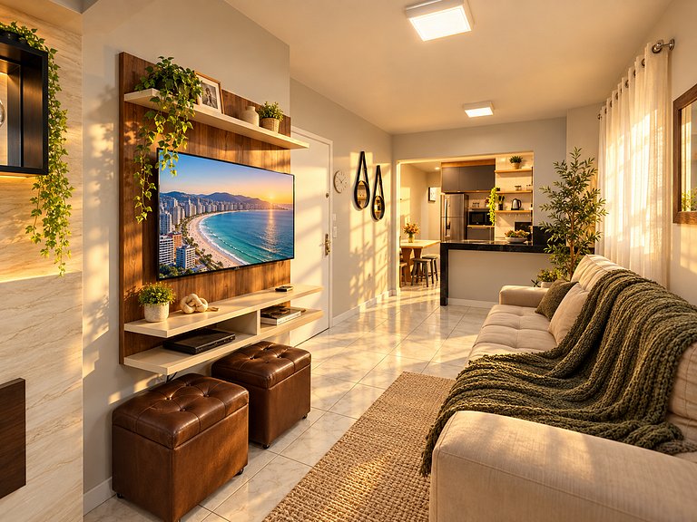 Apartamento 50 m da Praia em Itapema | Vista Mar