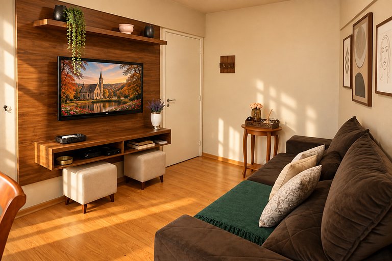 Apartamento ao Lado da Rua Coberta em Gramado