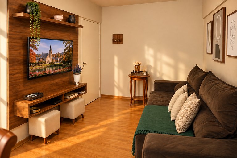 Apartamento ao Lado da Rua Coberta em Gramado